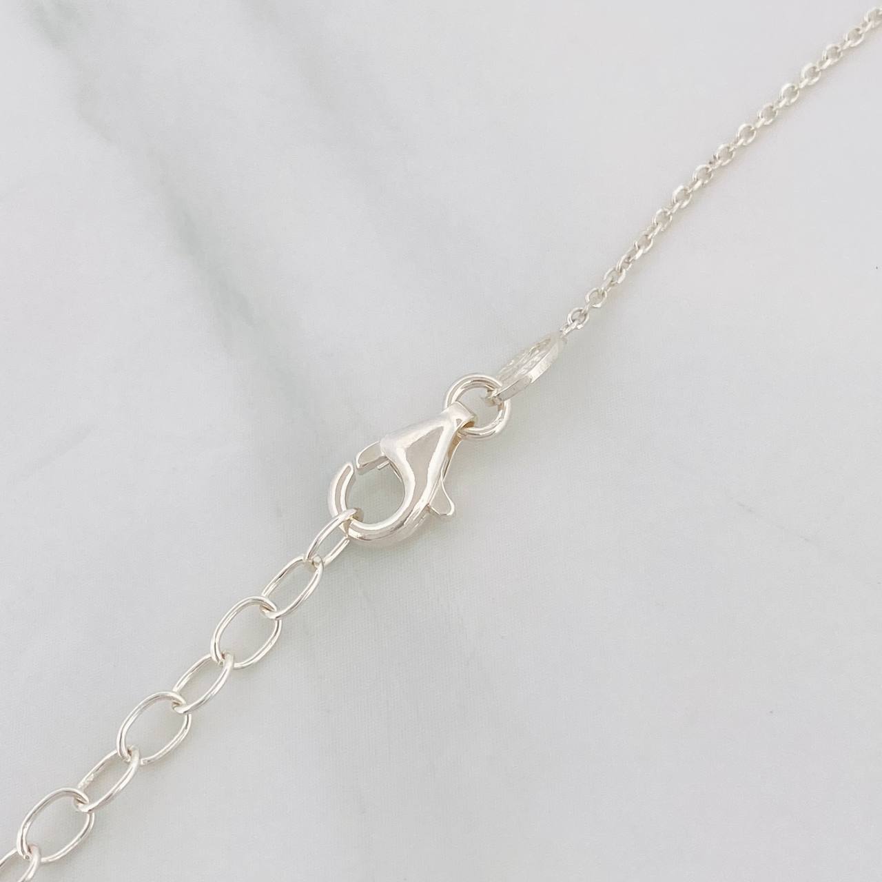 Cadena Aro Seguido Globo 6.15g / 45cm / 1mm Plata 925