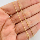 Cadena Veneciana Cerezas 3.25g / 45cm / 0.8mm Plata Vermeil 925