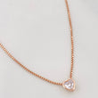 Cadena Veneciana Corazon 2.25g / 45cm / 0.9mm Plata Vermeil 925