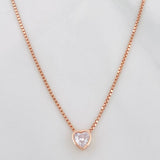 Cadena Veneciana Corazon 2.25g / 45cm / 0.9mm Plata Vermeil 925