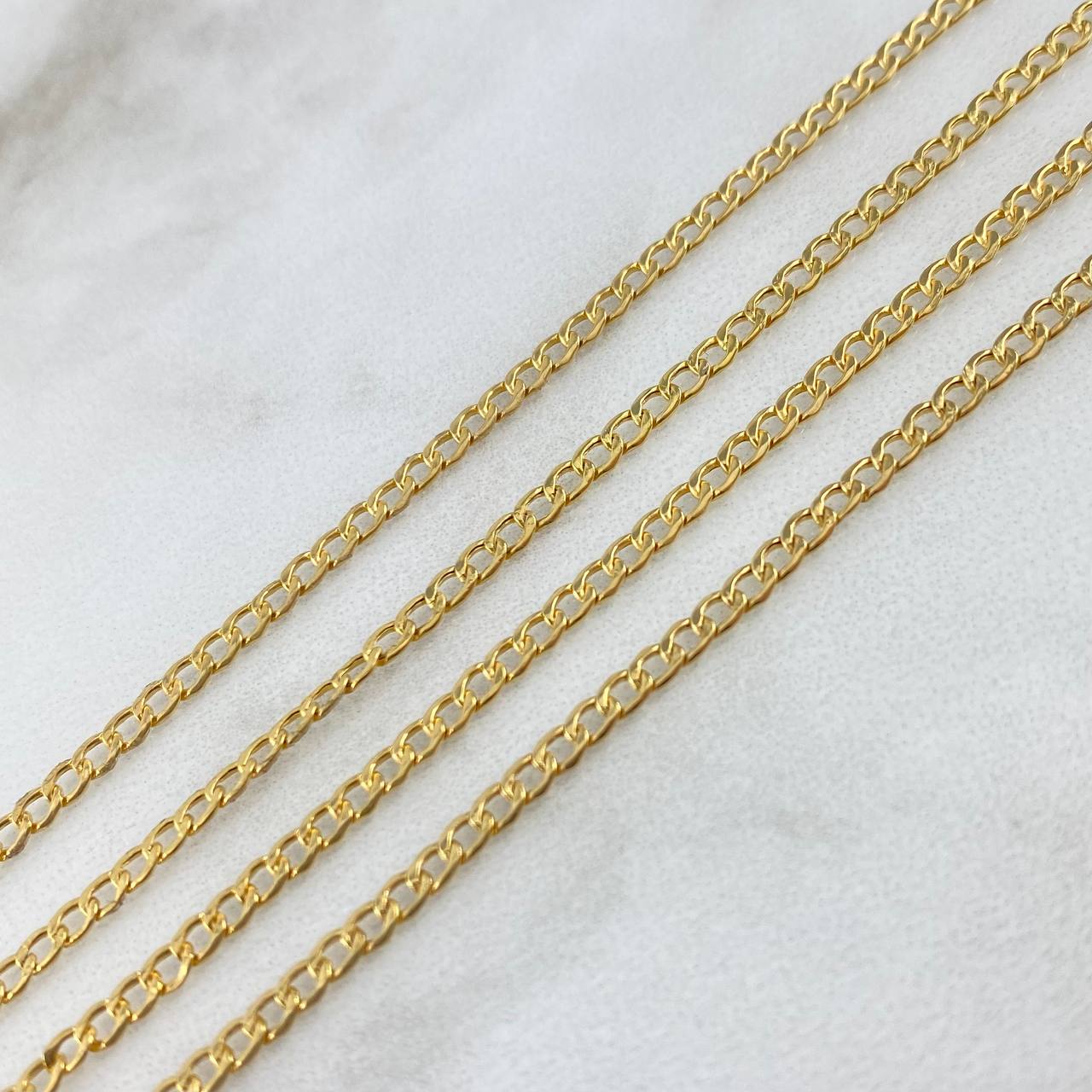 Pulso Cubano 0.8gr / 18.5cm / Oro Amarillo +1 (Oferta)