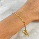 Pulso Cubano 0.8gr / 18.5cm / Oro Amarillo +1 (Oferta)