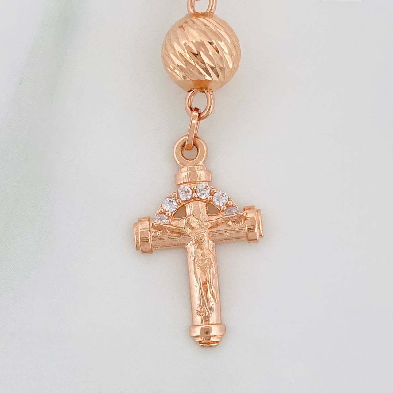 Rosario Virgen Milagrosa 19.15gr / 41cm / 6mm-8mm Oro Rosa 18K