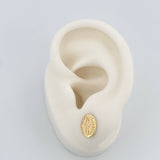 Topos Virgen Milagrosa 0.8gr / 8mm / Oro Amarillo 18K &