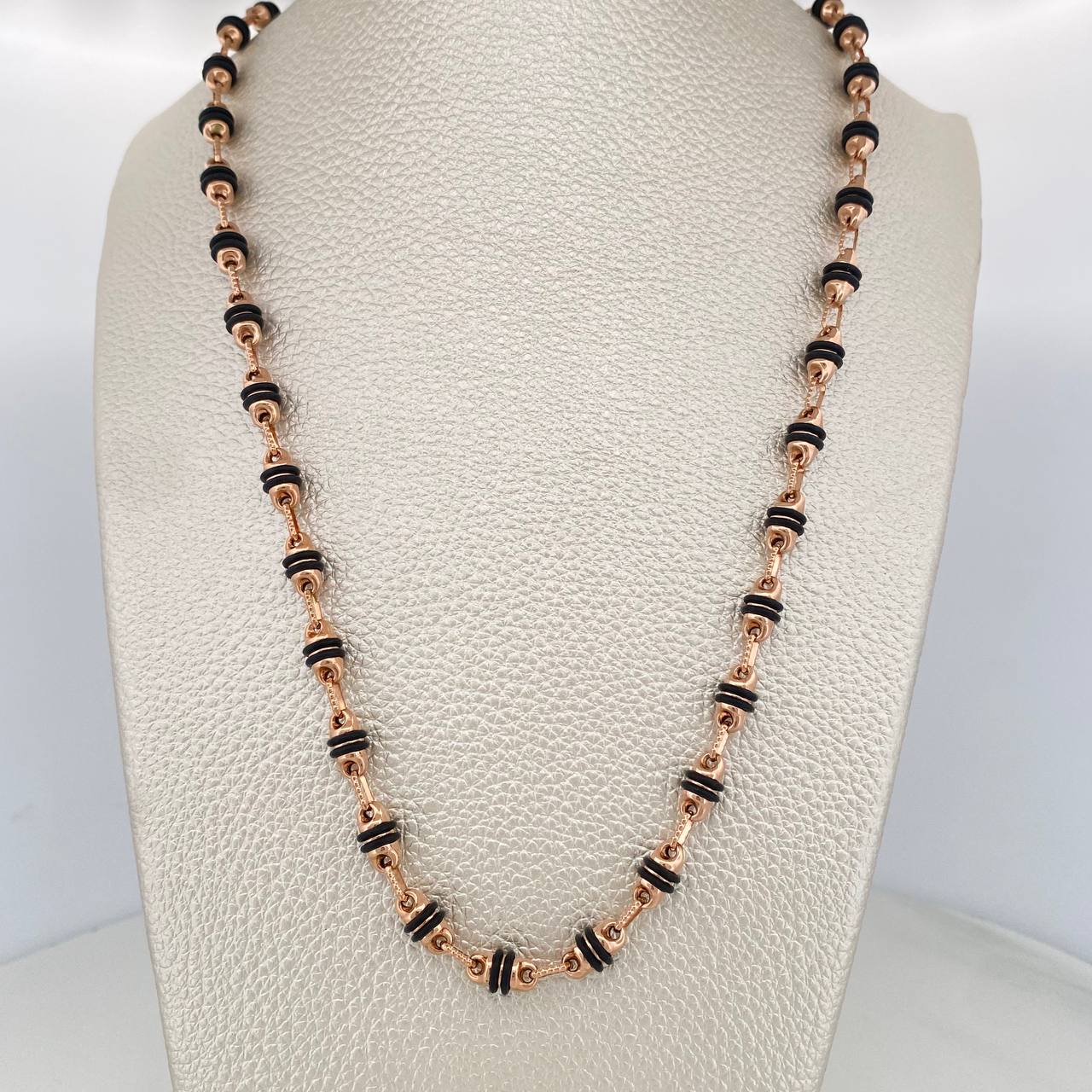 Cadena Rustica Barril 17.95gr / 73cm / 4.2mm Oro Rosa 18K