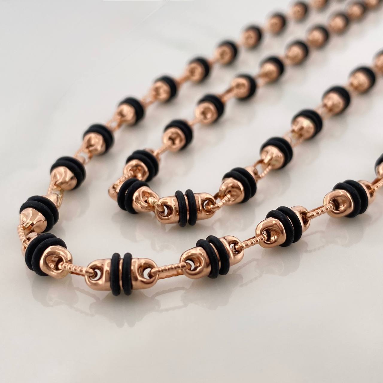Cadena Rustica Barril 17.95gr / 73cm / 4.2mm Oro Rosa 18K