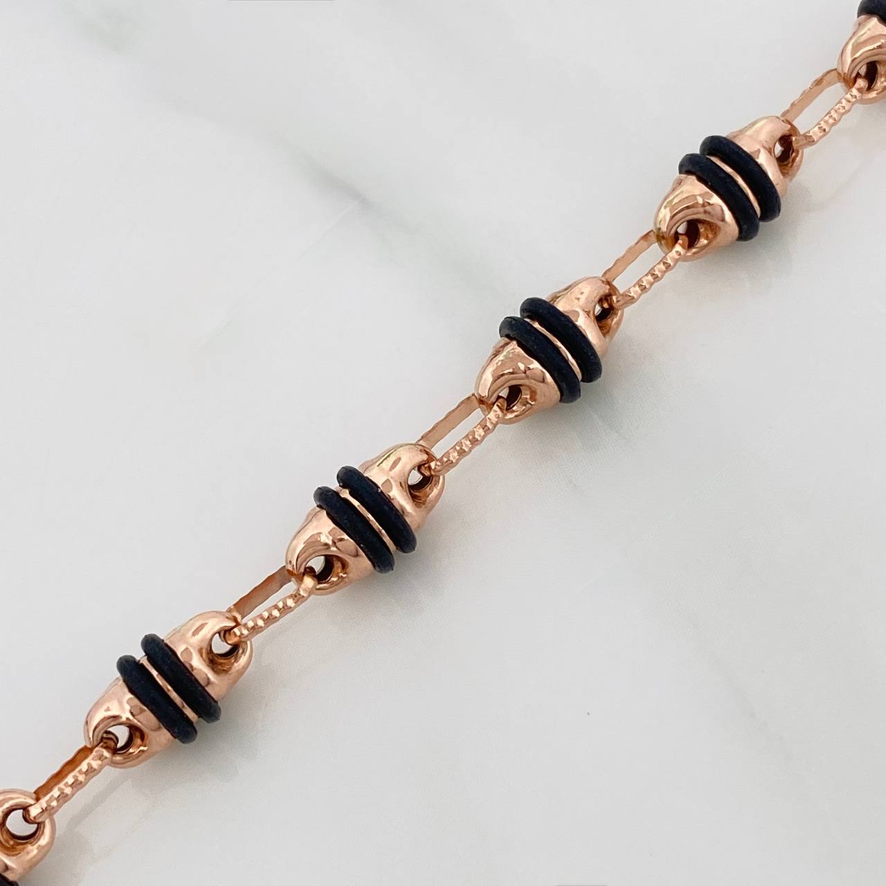 Cadena Rustica Barril 17.95gr / 73cm / 4.2mm Oro Rosa 18K