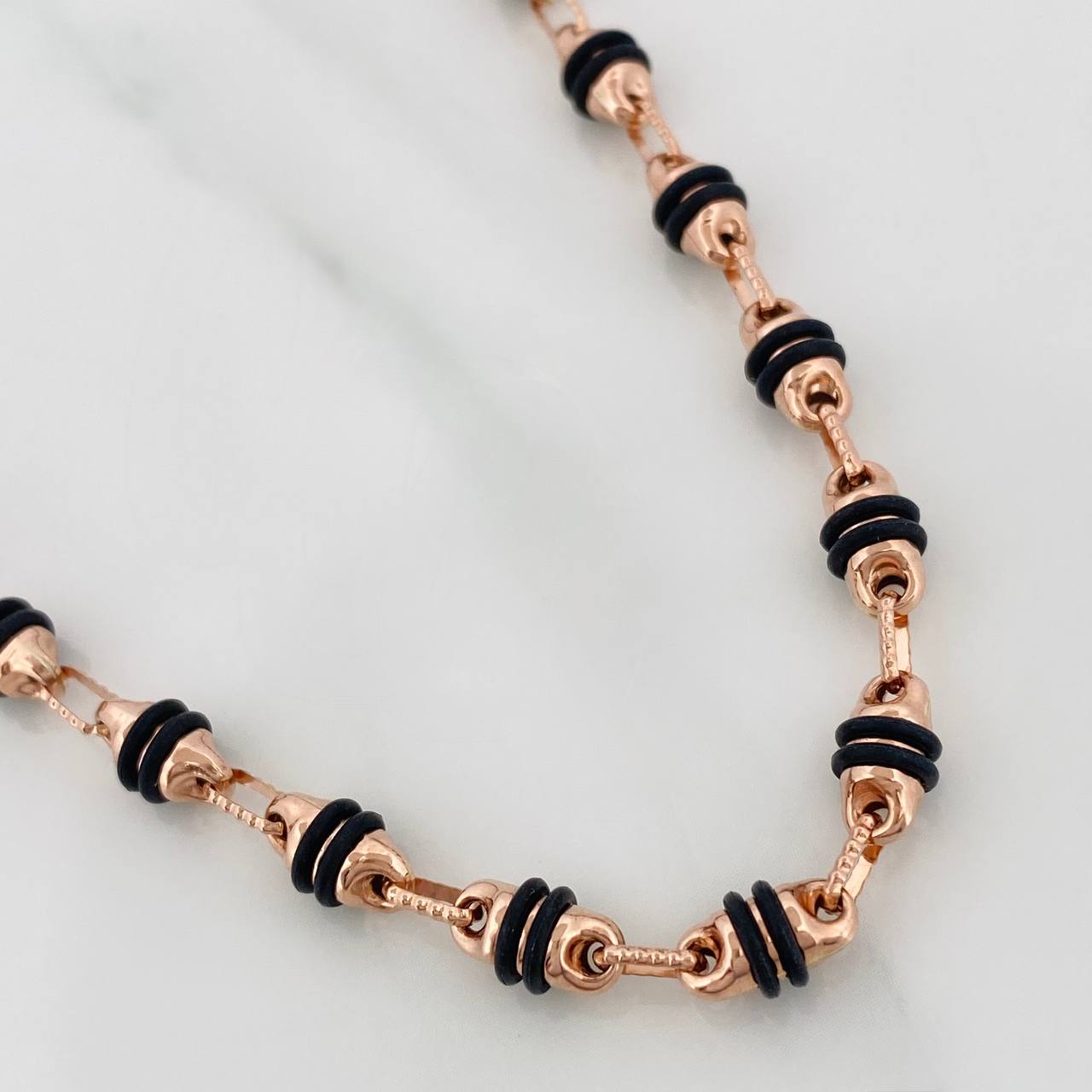 Cadena Rustica Barril 17.95gr / 73cm / 4.2mm Oro Rosa 18K