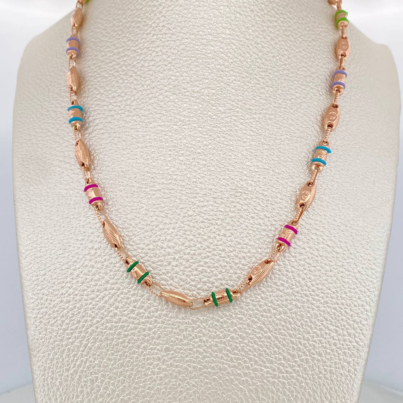 Cadena Rustica Corona 14.3gr / 62cm / 4.1mm Oro Rosa 18K