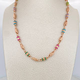 Cadena Rustica Corona 14.3gr / 62cm / 4.1mm Oro Rosa 18K