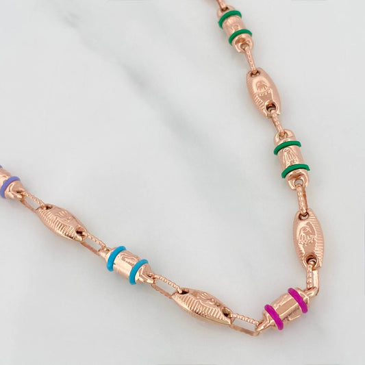 Cadena Rustica Corona 14.3gr / 62cm / 4.1mm Oro Rosa 18K &