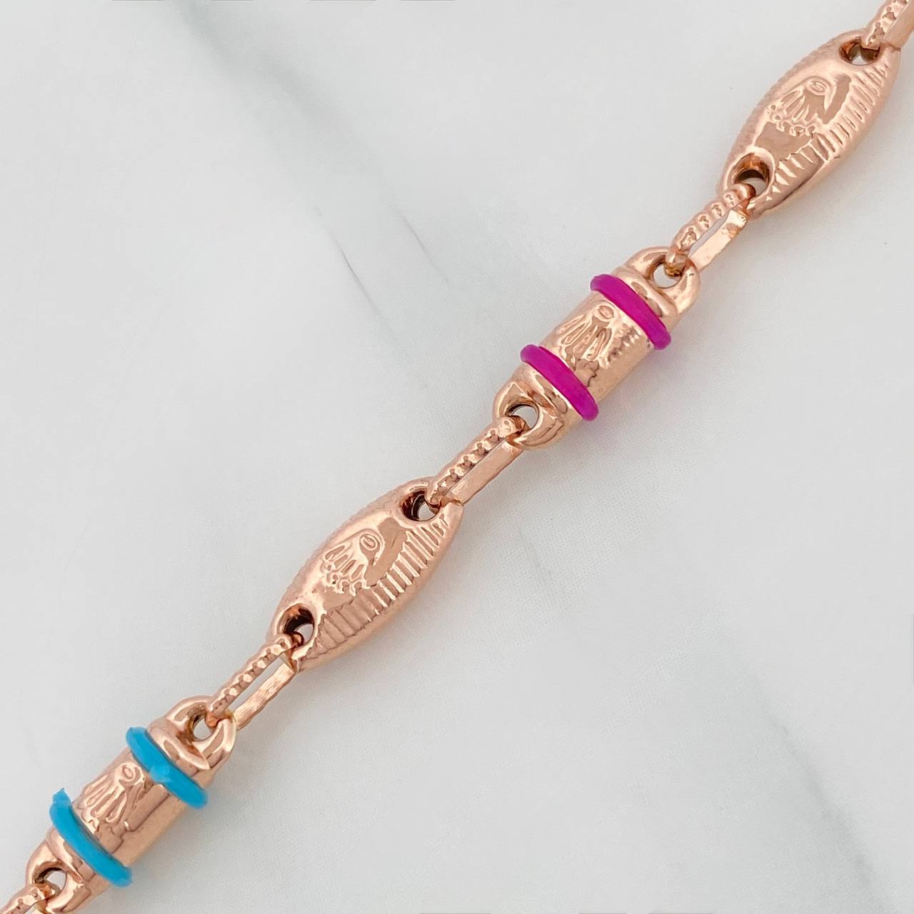 Cadena Rustica Corona 14.3gr / 62cm / 4.1mm Oro Rosa 18K