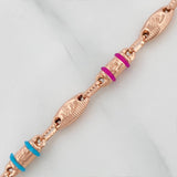 Cadena Rustica Corona 14.3gr / 62cm / 4.1mm Oro Rosa 18K
