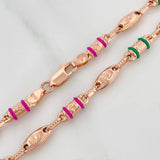Cadena Rustica Corona 14.3gr / 62cm / 4.1mm Oro Rosa 18K