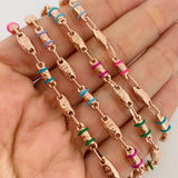 Cadena Rustica Corona 14.3gr / 62cm / 4.1mm Oro Rosa 18K