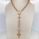 Rosario Virgen Milagrosa 19.6gr / 42cm / 6mm-8mm Oro Rosa 18K