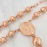 Rosario Virgen Milagrosa 19.6gr / 42cm / 6mm-8mm Oro Rosa 18K