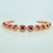 Pulso Halo Tupido 11.85gr / 18.3cm / 6mm Oro Rosa 18K %