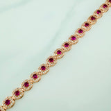 Pulso Halo Tupido 11.85gr / 18.3cm / 6mm Oro Rosa 18K %