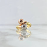 Anillo Tu Y Yo 2.05gr / T7 1/4 / Tres Oros 18K
