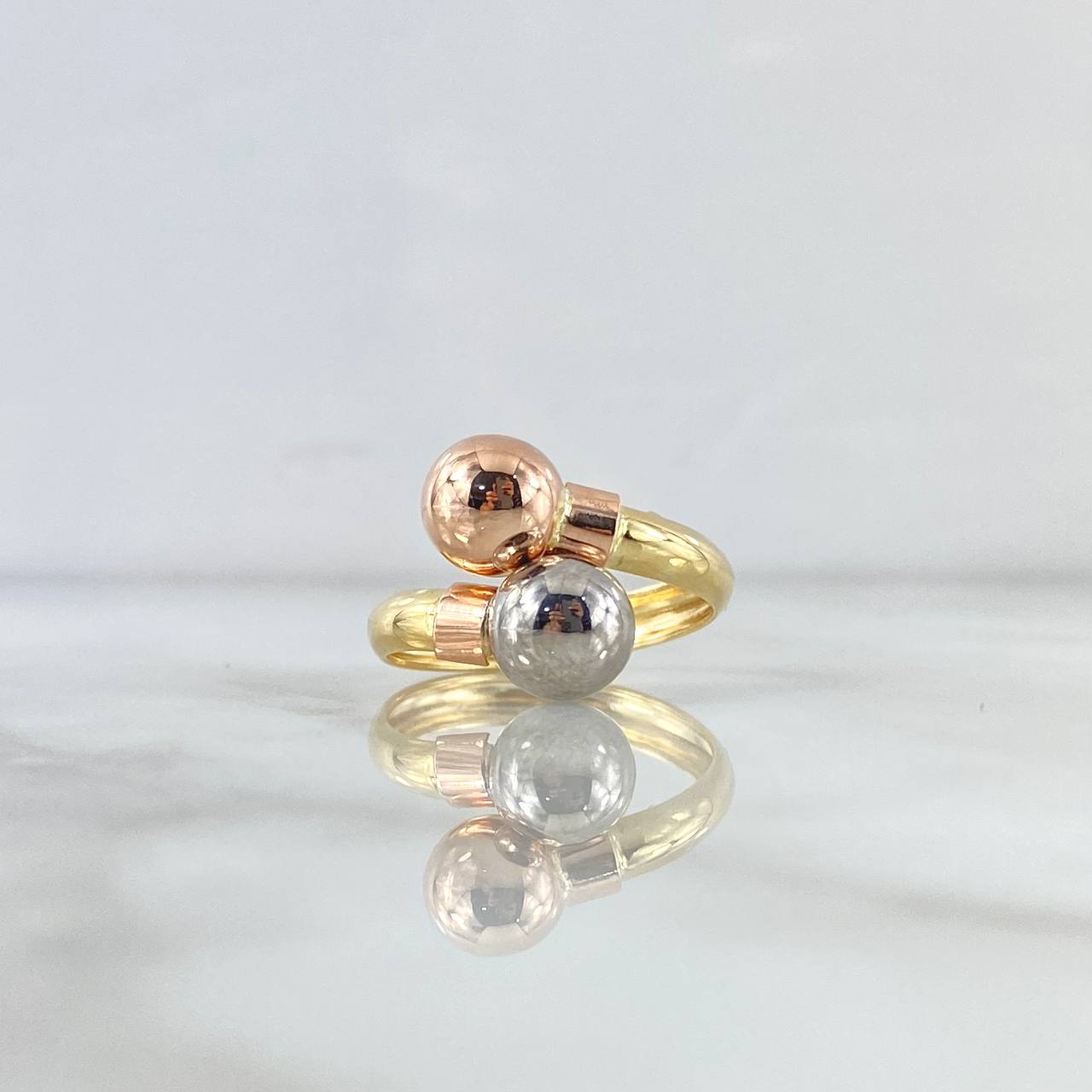 Anillo Tu Y Yo 1.65gr / T8 1/2 / Tres Oros 18K ©