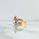 Anillo Tu Y Yo 2.05gr / T7 1/4 / Tres Oros 18K