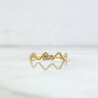 Anillo Media Trenza Zig - Zag 1.15gr / T5 1/2 / Oro Amarillo 18K *