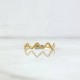 Anillo Media Trenza Zig - Zag 1.2gr / T6 3/4 / Oro Amarillo 18K *