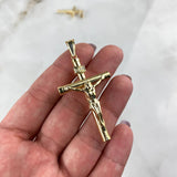 Dije Cristo Cruz 3.05gr / 5.6cm / Atornillado Oro Amarillo ©