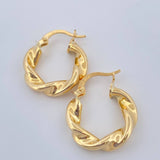 Candongas Azir 2.45gr / 2cm / Oro Amarillo 18K &