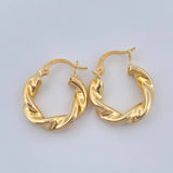 Candongas Azir 2.45gr / 2cm / Oro Amarillo 18K &