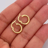 Candongas Kataleya 0.9gr / 1.3cm / Oro Amarillo 18K &