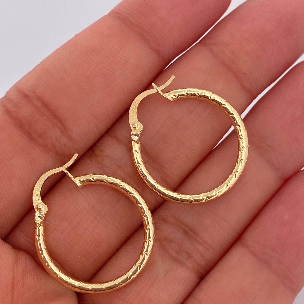 Candongas Kataleya 1.45gr / 2.5cm / Oro Amarillo 18K &