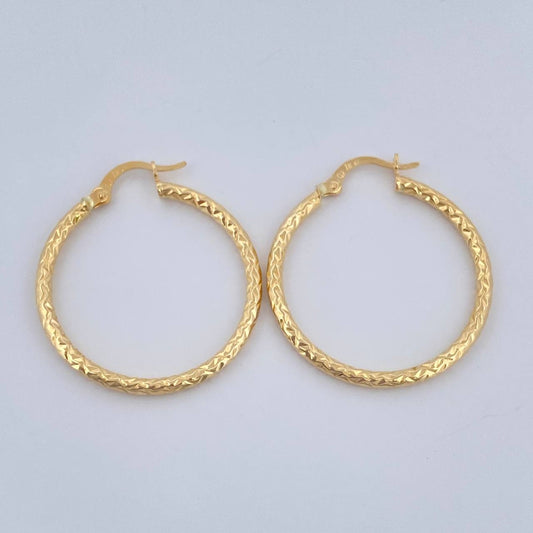 Candongas Kataleya 1.95gr / 3.2cm / Oro Amarillo 18K &