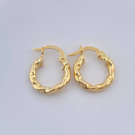 Candongas Amber 1.05gr / 1.5cm / Oro Amarillo 18K &