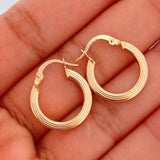 Candongas Andy 1.75gr / 2cm / Oro Rosa 18K &