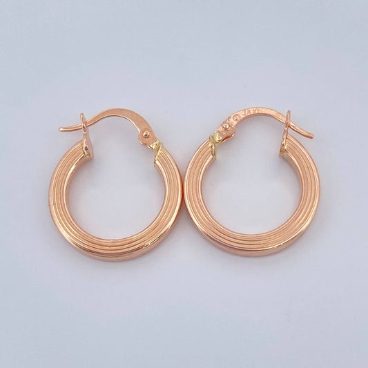 Candongas Andy 1.75gr / 2cm / Oro Rosa 18K &