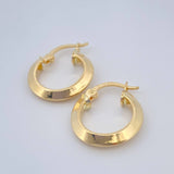 Candongas Clau 0.95gr / 1.5cm / Oro Amarillo 18K &