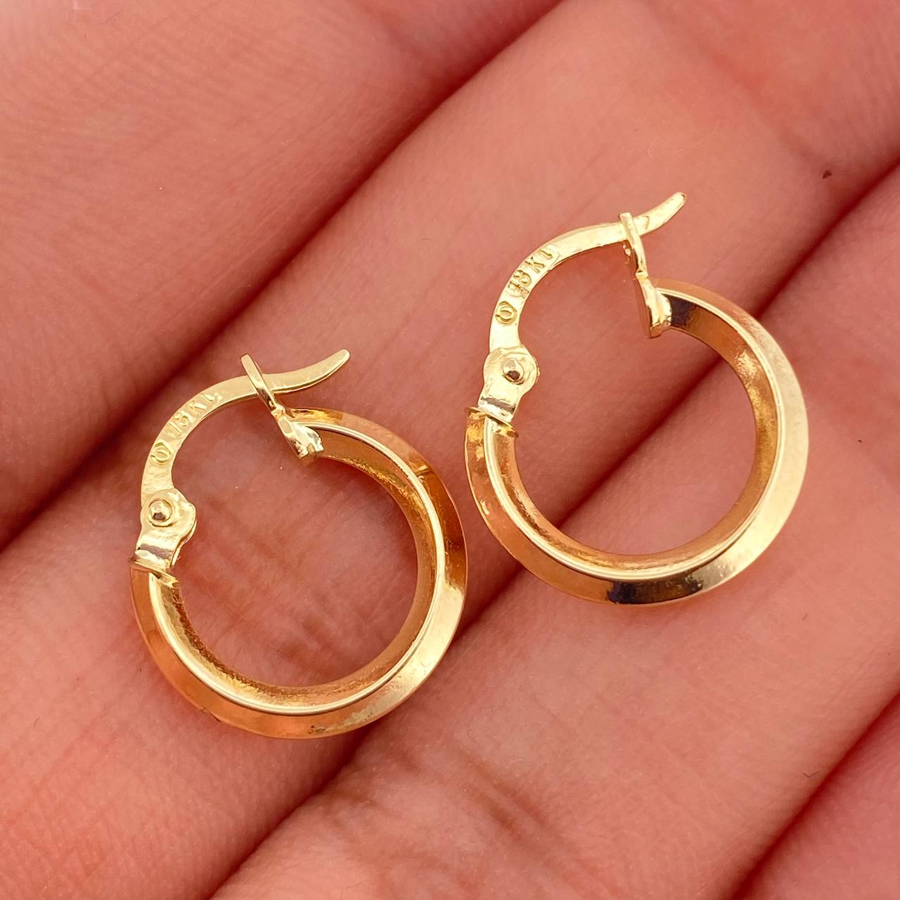 Candongas Clau 1.3gr / 1.7cm / Oro Amarillo 18K &