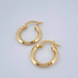 Candongas Clau 1.25gr / 1.7cm / Oro Amarillo 18K %