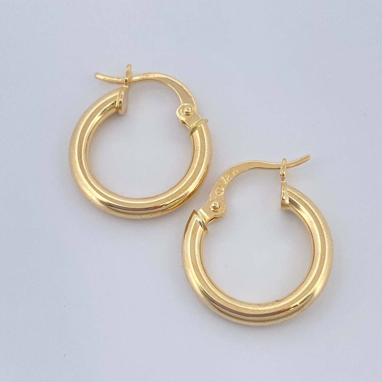 Candongas Jass 1.4gr / 1.7cm / Oro Amarillo 18K &