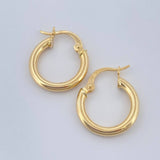 Candongas Jass 1.4gr / 1.7cm / Oro Amarillo 18K &