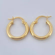 Candongas Jass 1.4gr / 1.7cm / Oro Amarillo 18K &