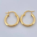 Candongas Jass 1.4gr / 1.7cm / Oro Amarillo 18K &