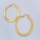 Candongas Dorada 2.55gr / 4cm / Oro Amarillo 18K &