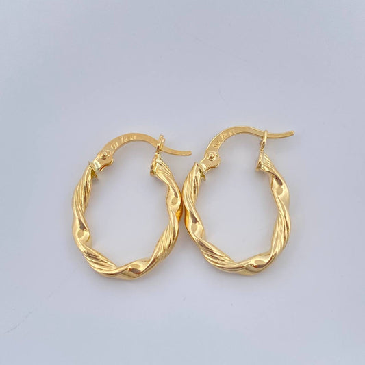 Candongas Asby 1.25gr / 2cm / Oro Amarillo 18K &