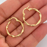 Candongas Asby 1.4gr / 2.5cm / Oro Amarillo 18K &