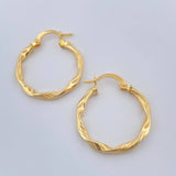 Candongas Asby 1.4gr / 2.5cm / Oro Amarillo 18K &