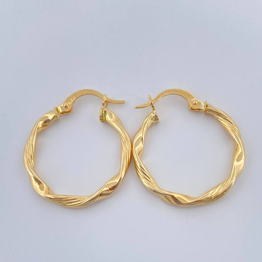 Candongas Asby 1.5gr / 2.3cm / Oro Amarillo 18K &