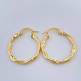 Candongas Asby 1.4gr / 2.5cm / Oro Amarillo 18K &